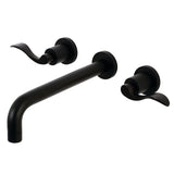 NuWave Two-Handle 3-Hole Wall Mount Tub Faucet