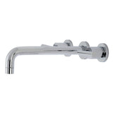 Manhattan Two-Handle 3-Hole Wall Mount Roman Tub Faucet