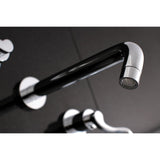 NuWave Two-Handle 3-Hole Wall Mount Tub Faucet