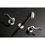 NuWave Two-Handle 3-Hole Wall Mount Tub Faucet
