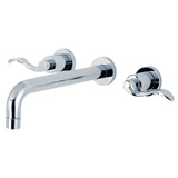 NuWave Two-Handle 3-Hole Wall Mount Tub Faucet
