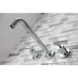 Milano Two-Handle 3-Hole Wall Mount Roman Tub Faucet