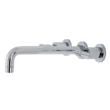 Milano Two-Handle 3-Hole Wall Mount Roman Tub Faucet