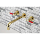 Kaiser Two-Handle 3-Hole Wall Mount Roman Tub Faucet