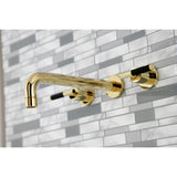 Kaiser Two-Handle 3-Hole Wall Mount Roman Tub Faucet