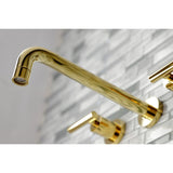 Manhattan Two-Handle 3-Hole Wall Mount Roman Tub Faucet
