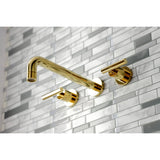 Manhattan Two-Handle 3-Hole Wall Mount Roman Tub Faucet
