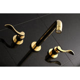 NuWave Two-Handle 3-Hole Wall Mount Tub Faucet