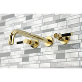 Kaiser Two-Handle 3-Hole Wall Mount Roman Tub Faucet