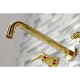 Milano Two-Handle 3-Hole Wall Mount Roman Tub Faucet