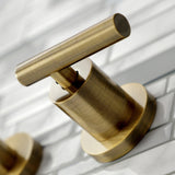 Manhattan Two-Handle 3-Hole Wall Mount Roman Tub Faucet