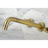 NuWave Two-Handle 3-Hole Wall Mount Tub Faucet