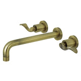 NuWave Two-Handle 3-Hole Wall Mount Tub Faucet