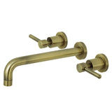 Concord Two-Handle 3-Hole Wall Mount Roman Tub Faucet