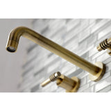 Milano Two-Handle 3-Hole Wall Mount Roman Tub Faucet