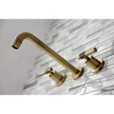 Milano Two-Handle 3-Hole Wall Mount Roman Tub Faucet