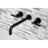 Kaiser Two-Handle 3-Hole Wall Mount Roman Tub Faucet