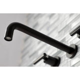 Manhattan Two-Handle 3-Hole Wall Mount Roman Tub Faucet