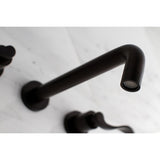 NuWave Two-Handle 3-Hole Wall Mount Tub Faucet