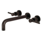 Concord Two-Handle 3-Hole Wall Mount Roman Tub Faucet