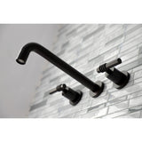 Milano Two-Handle 3-Hole Wall Mount Roman Tub Faucet