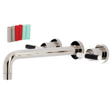 Kaiser Two-Handle 3-Hole Wall Mount Roman Tub Faucet