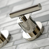 Manhattan Two-Handle 3-Hole Wall Mount Roman Tub Faucet