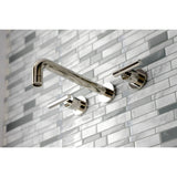 Manhattan Two-Handle 3-Hole Wall Mount Roman Tub Faucet