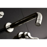 NuWave Two-Handle 3-Hole Wall Mount Tub Faucet
