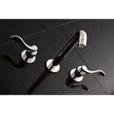 NuWave Two-Handle 3-Hole Wall Mount Tub Faucet