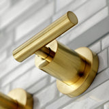 Manhattan Two-Handle 3-Hole Wall Mount Roman Tub Faucet