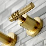 Milano Two-Handle 3-Hole Wall Mount Roman Tub Faucet