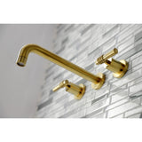 Milano Two-Handle 3-Hole Wall Mount Roman Tub Faucet