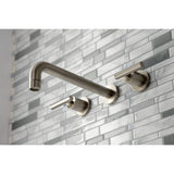 Manhattan Two-Handle 3-Hole Wall Mount Roman Tub Faucet