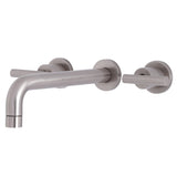 Manhattan Two-Handle 3-Hole Wall Mount Roman Tub Faucet