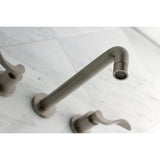 NuWave Two-Handle 3-Hole Wall Mount Tub Faucet