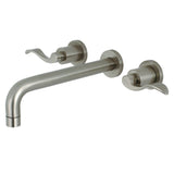 NuWave Two-Handle 3-Hole Wall Mount Tub Faucet