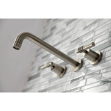 Milano Two-Handle 3-Hole Wall Mount Roman Tub Faucet