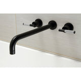 Kaiser Two-Handle 3-Hole Wall Mount Tub Faucet