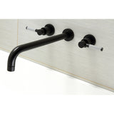 Kaiser Two-Handle 3-Hole Wall Mount Tub Faucet