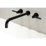 Kaiser Two-Handle 3-Hole Wall Mount Tub Faucet
