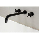 Concord Two-Handle 3-Hole Wall Mount Roman Tub Faucet