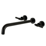 Milano Two-Handle 3-Hole Wall Mount Roman Tub Faucet