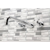 Metropolitan Two-Handle 3-Hole Wall Mount Tub Faucet
