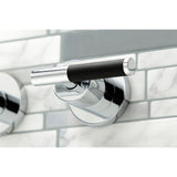 Kaiser Two-Handle 3-Hole Wall Mount Tub Faucet