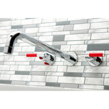 Kaiser Two-Handle 3-Hole Wall Mount Tub Faucet