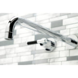 Kaiser Two-Handle 3-Hole Wall Mount Tub Faucet