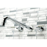 Kaiser Two-Handle 3-Hole Wall Mount Tub Faucet