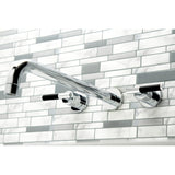 Kaiser Two-Handle 3-Hole Wall Mount Tub Faucet