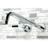 Kaiser Two-Handle 3-Hole Wall Mount Tub Faucet